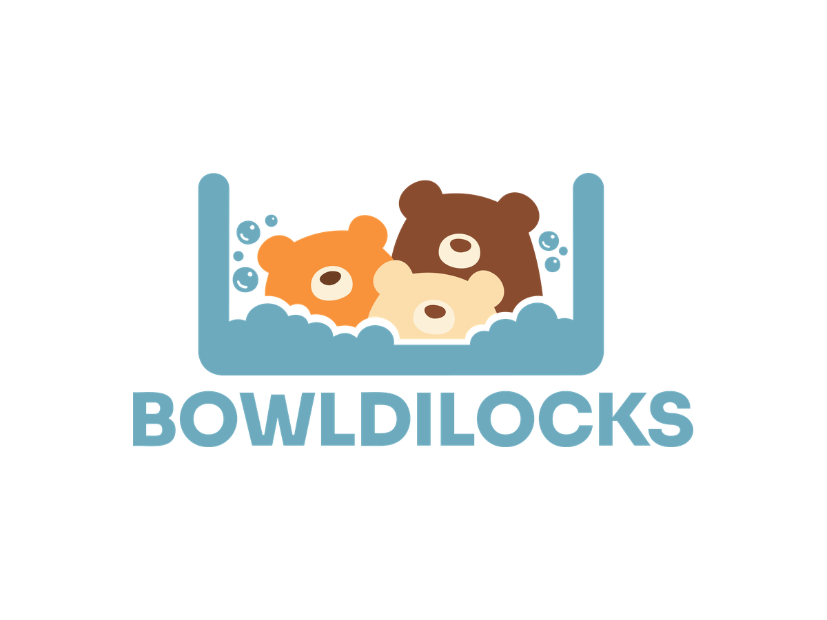 The Bowldilocks logo: three bears in a blue washing-up bowl full of suds, above the wordmark