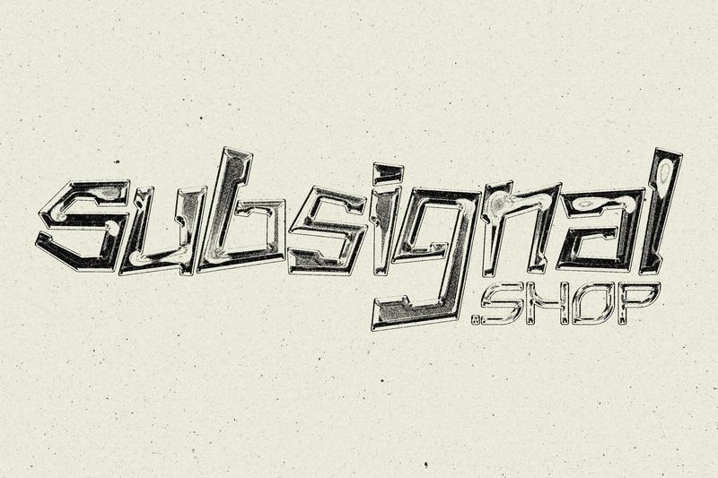 Chrome-embossed letters on speckled cream paper